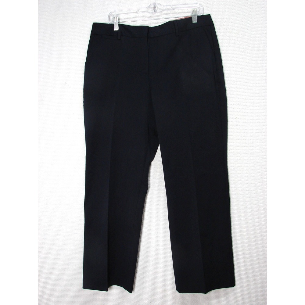 New Talbots Barely Boot Curvy Black Dress Pants Boot Cut Full Length Size 14P